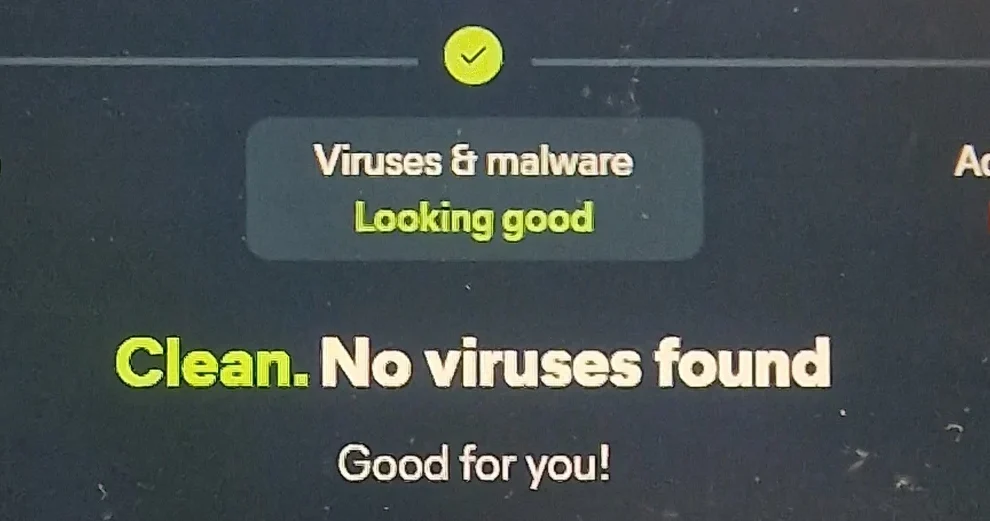 Antivirus summary reading clean, no viruses found, after the cache module was dealt with and the machine was rebuilt